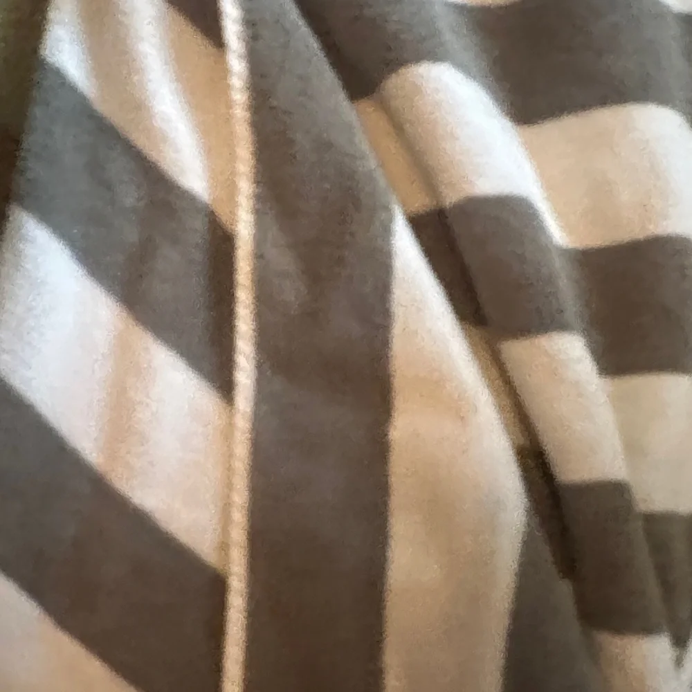 Pottery Barn Kids Gray and White Striped Hooded Towel Set